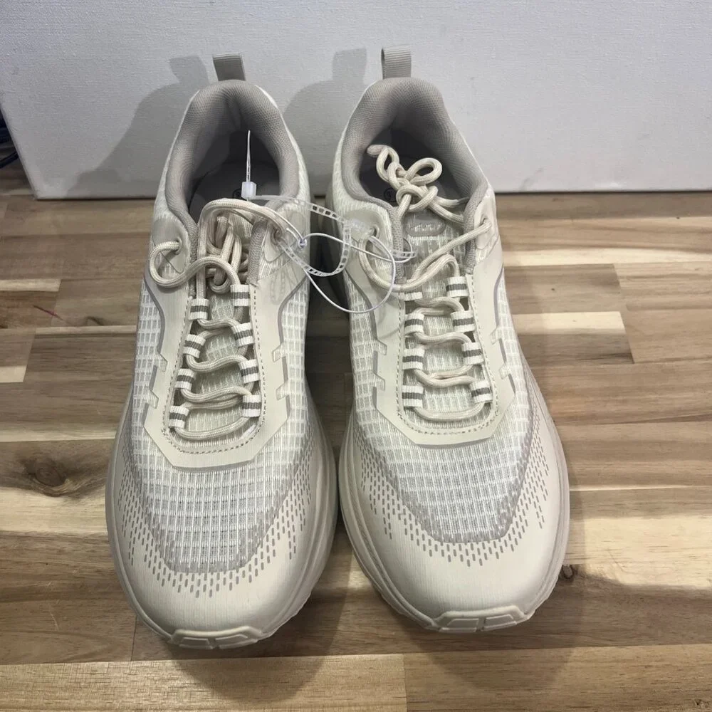 Ecko Unltd Sneakers Mens Size 9.5‎ Cream White Athletic Mesh Running Shoes